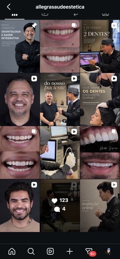 Posts do Instagram de Allegra Saúde Estética