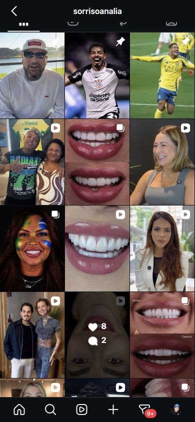 Posts do Instagram de Sorriso Anália